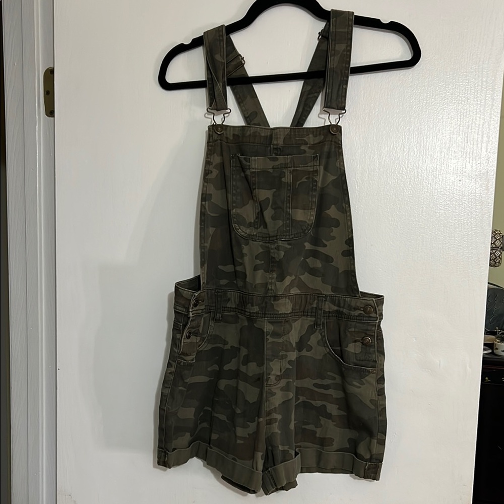 Camouflage Short Overalls